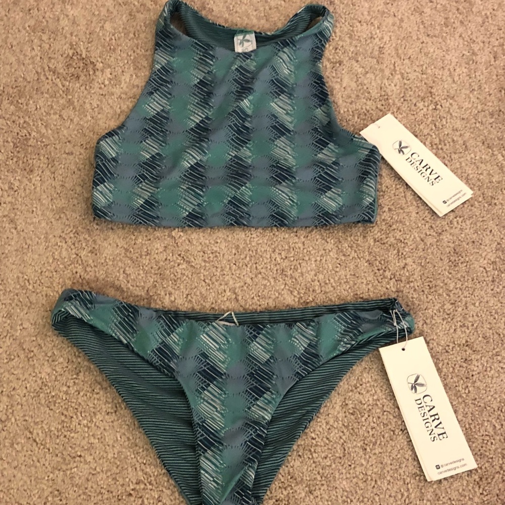 Carve Designs Swim Top and Bottom